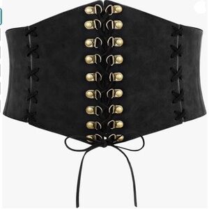 Women’s Size L Vegan Leather Corset Belt